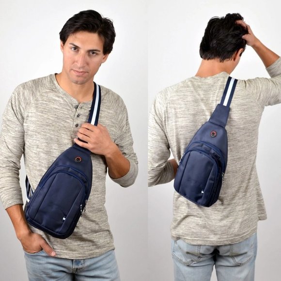 Navy Crossbody Shoulder Sling Bag